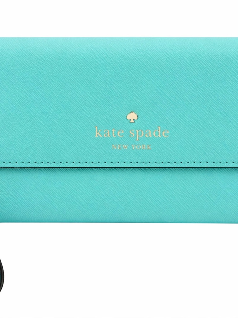 kate spade Cellphone Wristlet fold-over wallet with gold logo